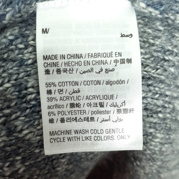 Style & Co Open Front Cardigan M Blue Gray 418 - Picture 5 of 5